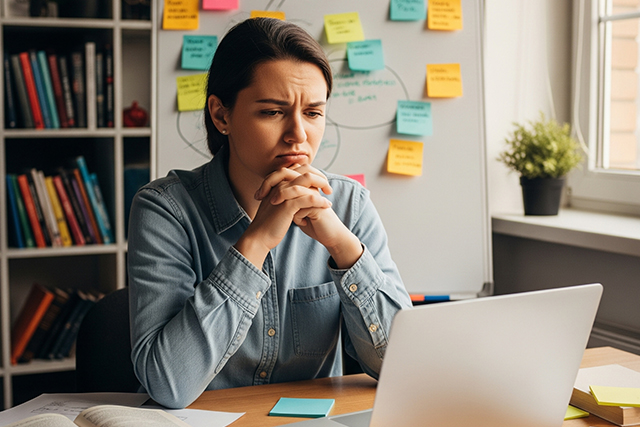 ブログを書く主な材料を探しているイメージ画像