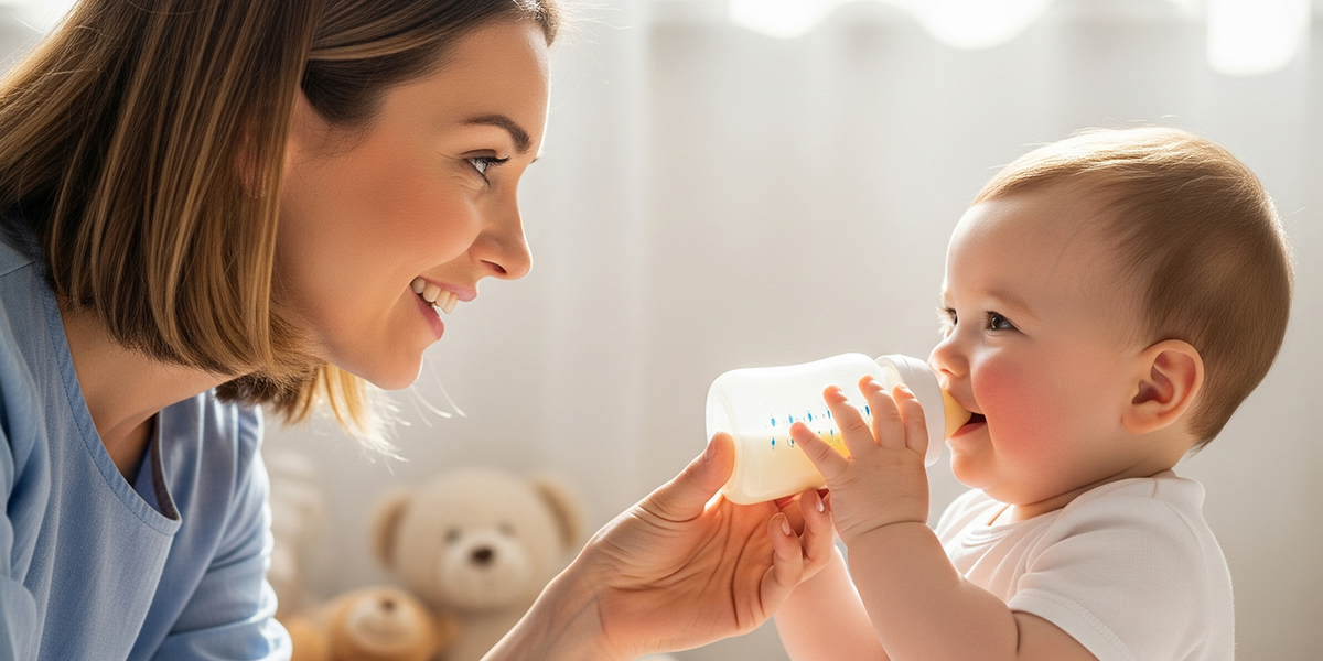 母親と赤ちゃんがとても喜んでいる様子のアイキャッチ画像