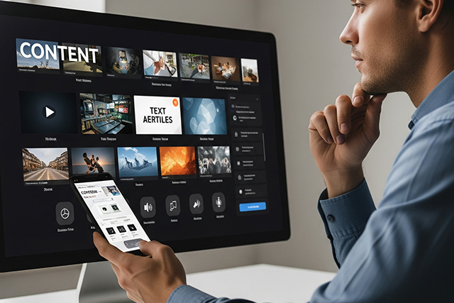 コンテンツを正しく選択しているイメージ画像