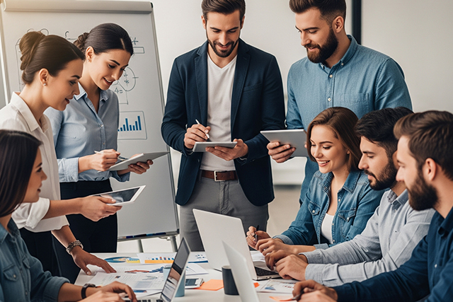 効果的で魅力的なコンテンツを作成しているイメージ画像