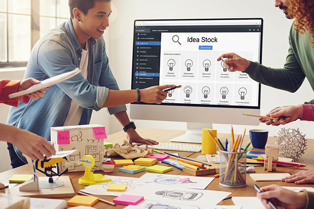 アイデアをストックしているイメージ画像