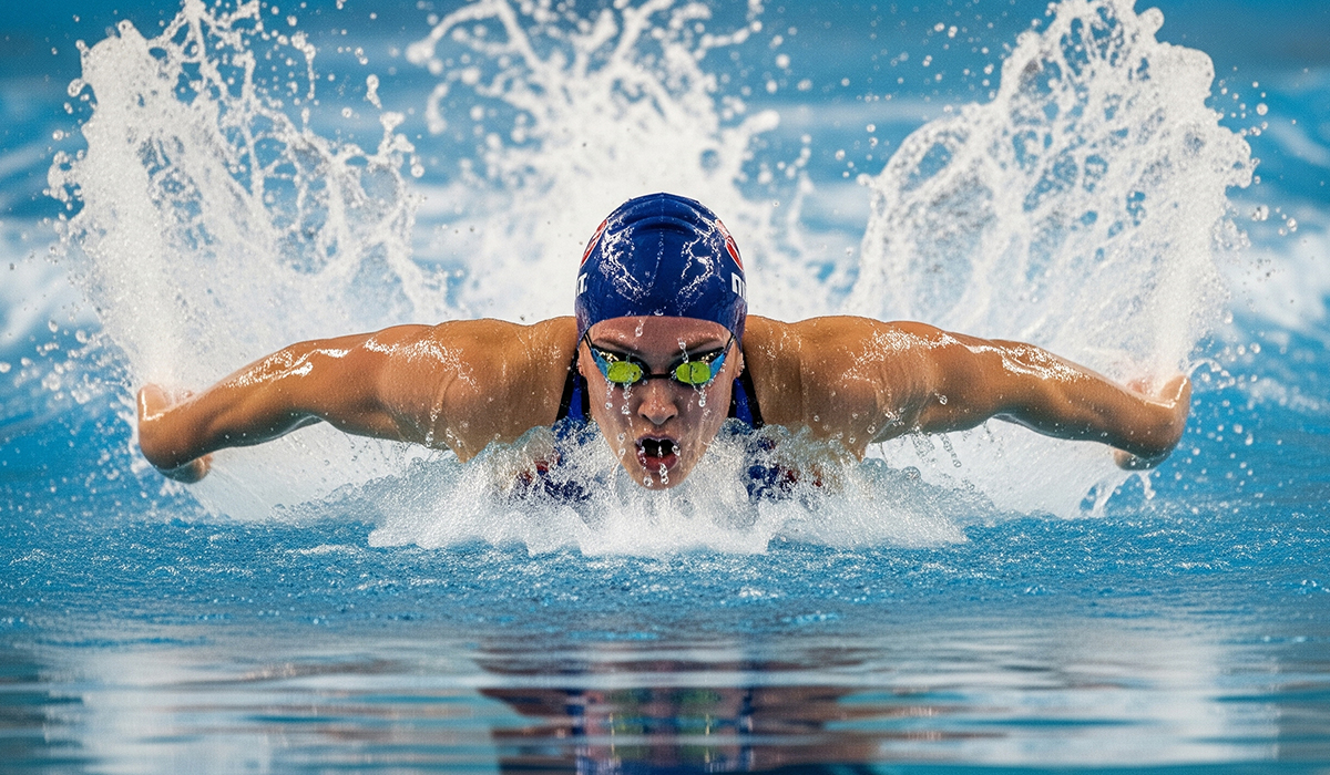 バタフライ競泳選手のアイキャッチ画像