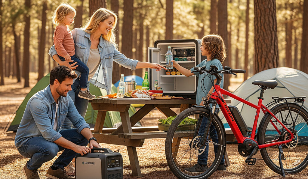 キャンプを楽しんでいる家族のアイキャッチ画像