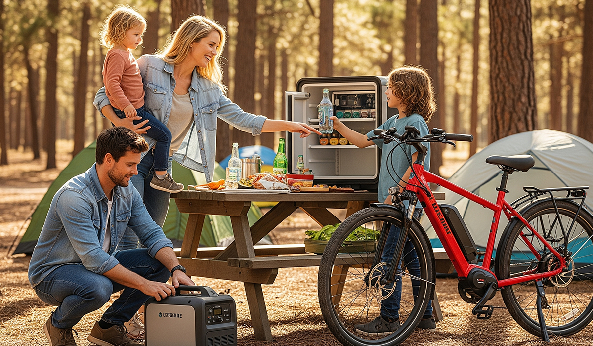 キャンプを楽しんでいる家族のアイキャッチ画像