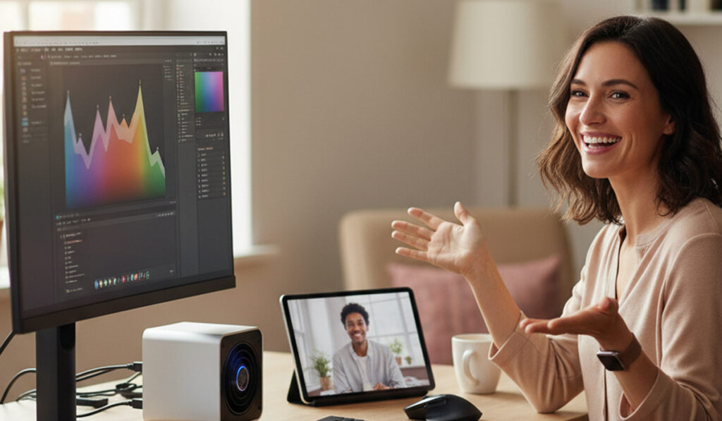 ミニPCで快適なパソコン環境を構築し非常に喜んでいるアイキャッチ画像