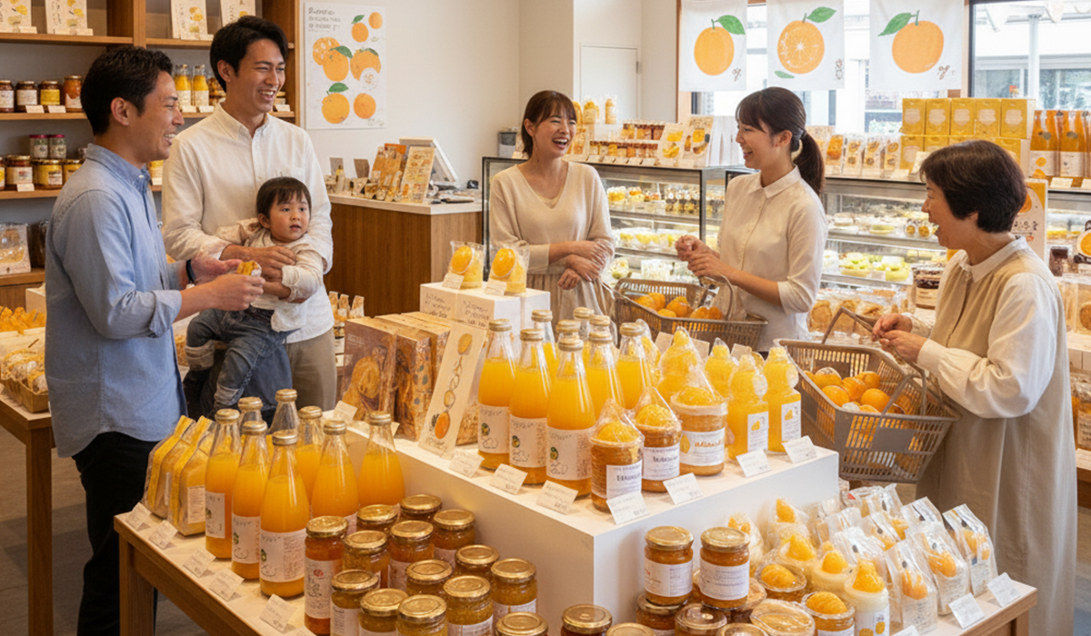 みかんの加工食品を製造販売しているショップのアイキャッチ画像