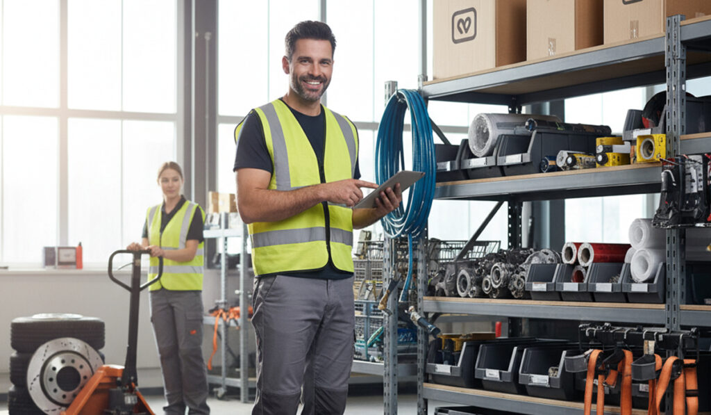 自動車用品を専門ストアで購入して仕事が非常に捗っている様子のアイキャッチ画像