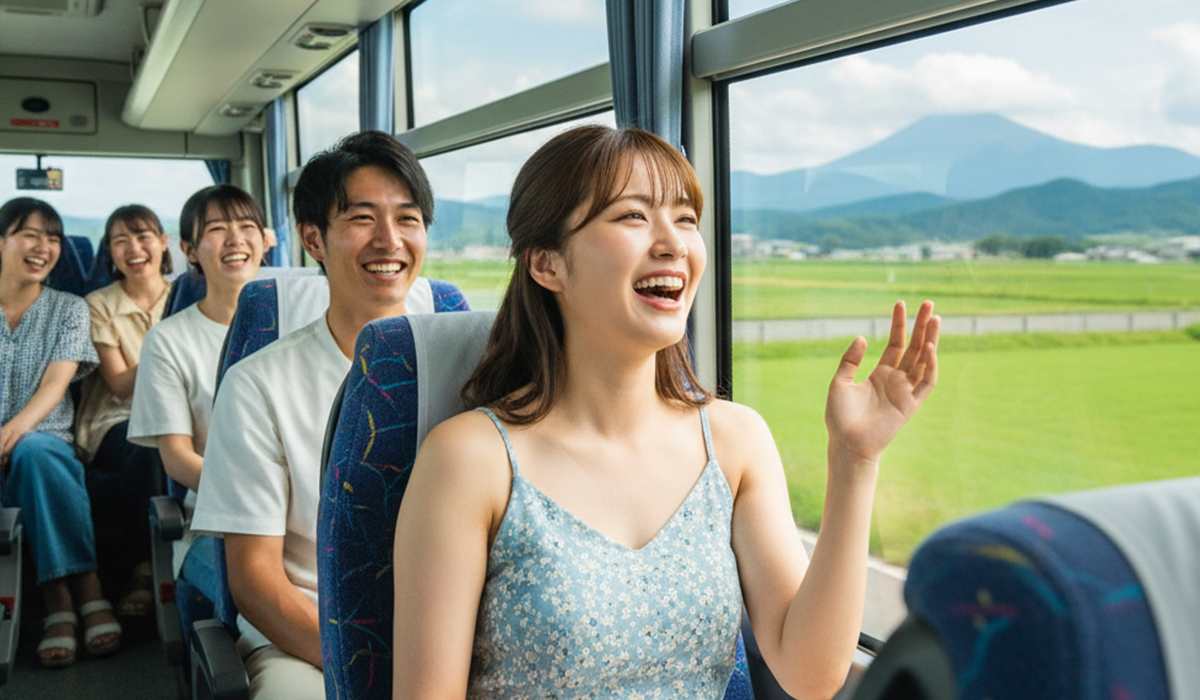 婚活バスツアーで楽しんでいる様子のアイキャッチ画像