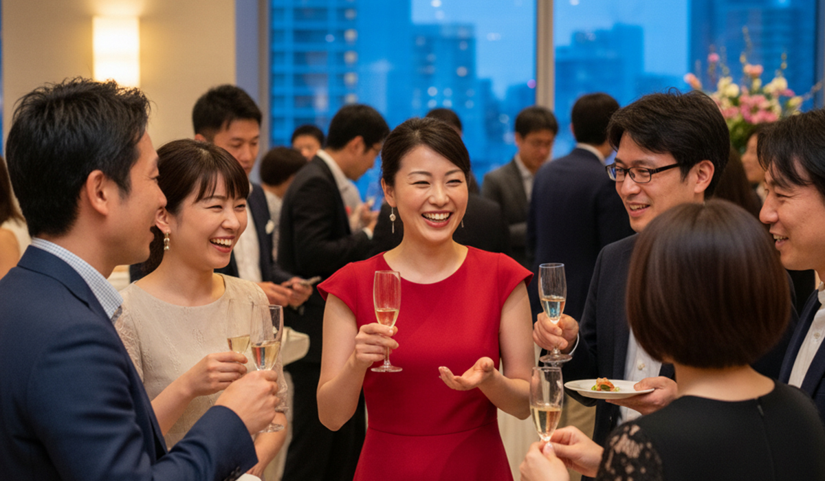 婚活パーティーを楽しんでいる様子のアイキャッチ画像