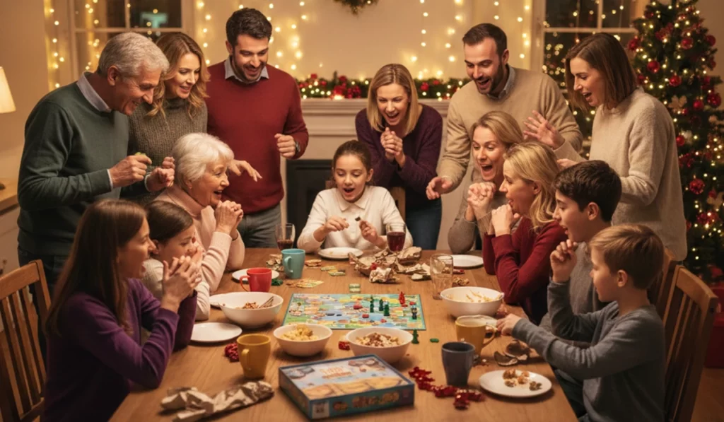 みんな集まってボードゲームをしながらワイワイやって楽しんでいる様子のアイキャッチ画像