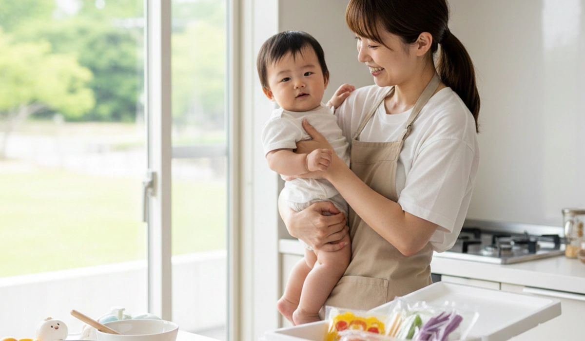 育児に専念できるようになりとっても幸せな気分になっている様子のアイキャッチ画像