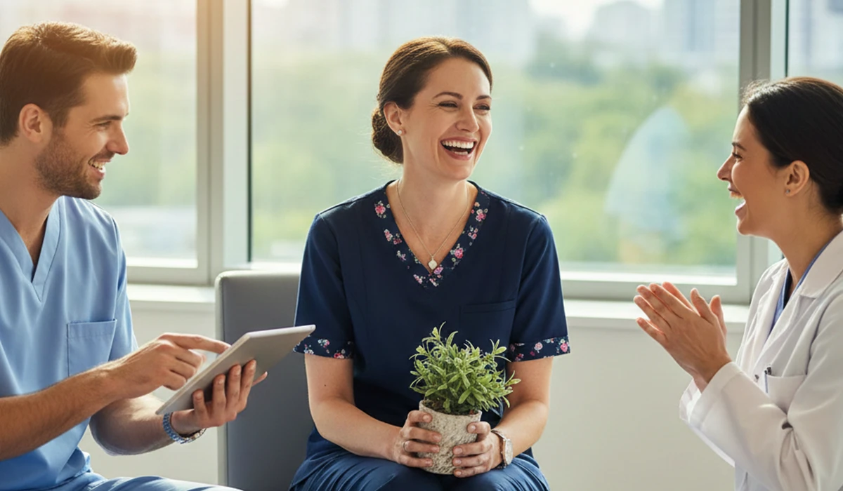 給与面と待遇面が良くなって毎日楽しく仕事をしている様子のアイキャッチ画像