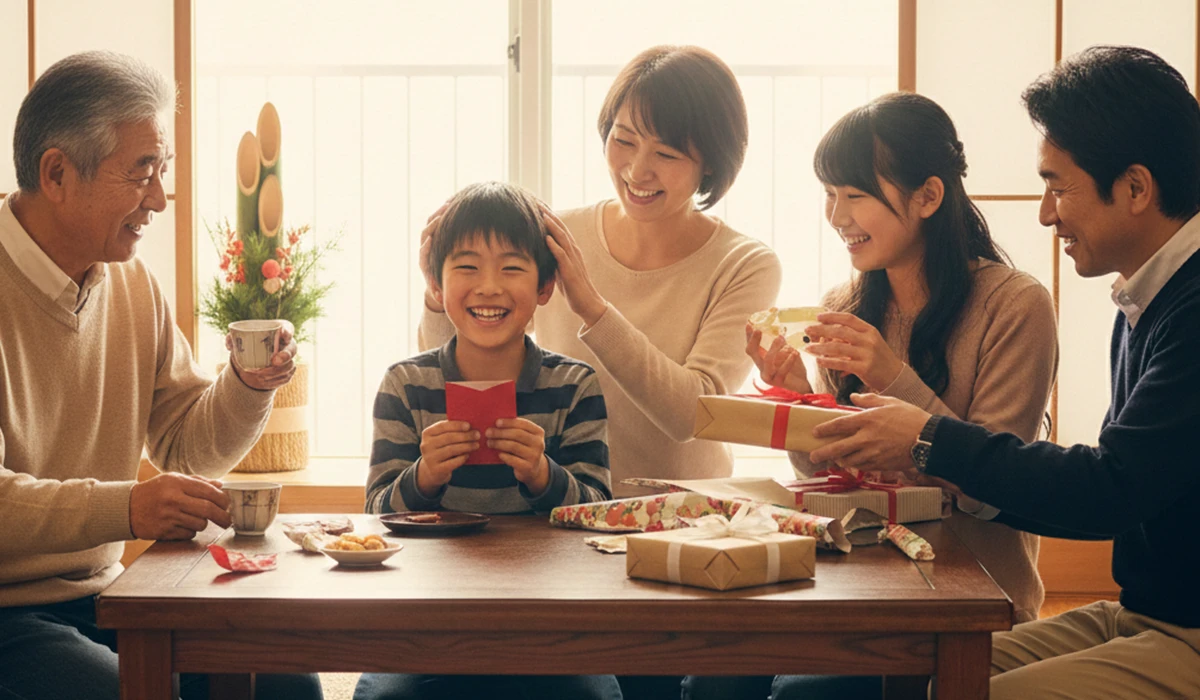 年始早々家族みんなが幸せを感じている様子のアイキャッチ画像