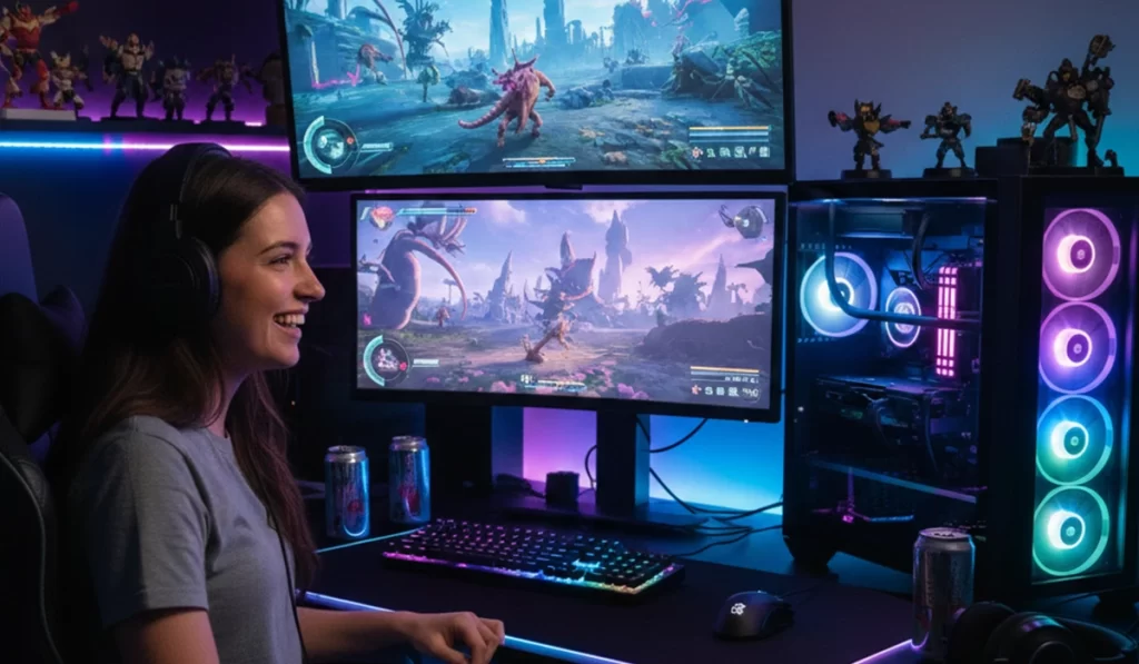 高性能BTOパソコンを手に入れて毎日が楽しい様子のアイキャッチ画像